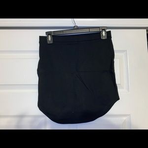 Black mini skirt